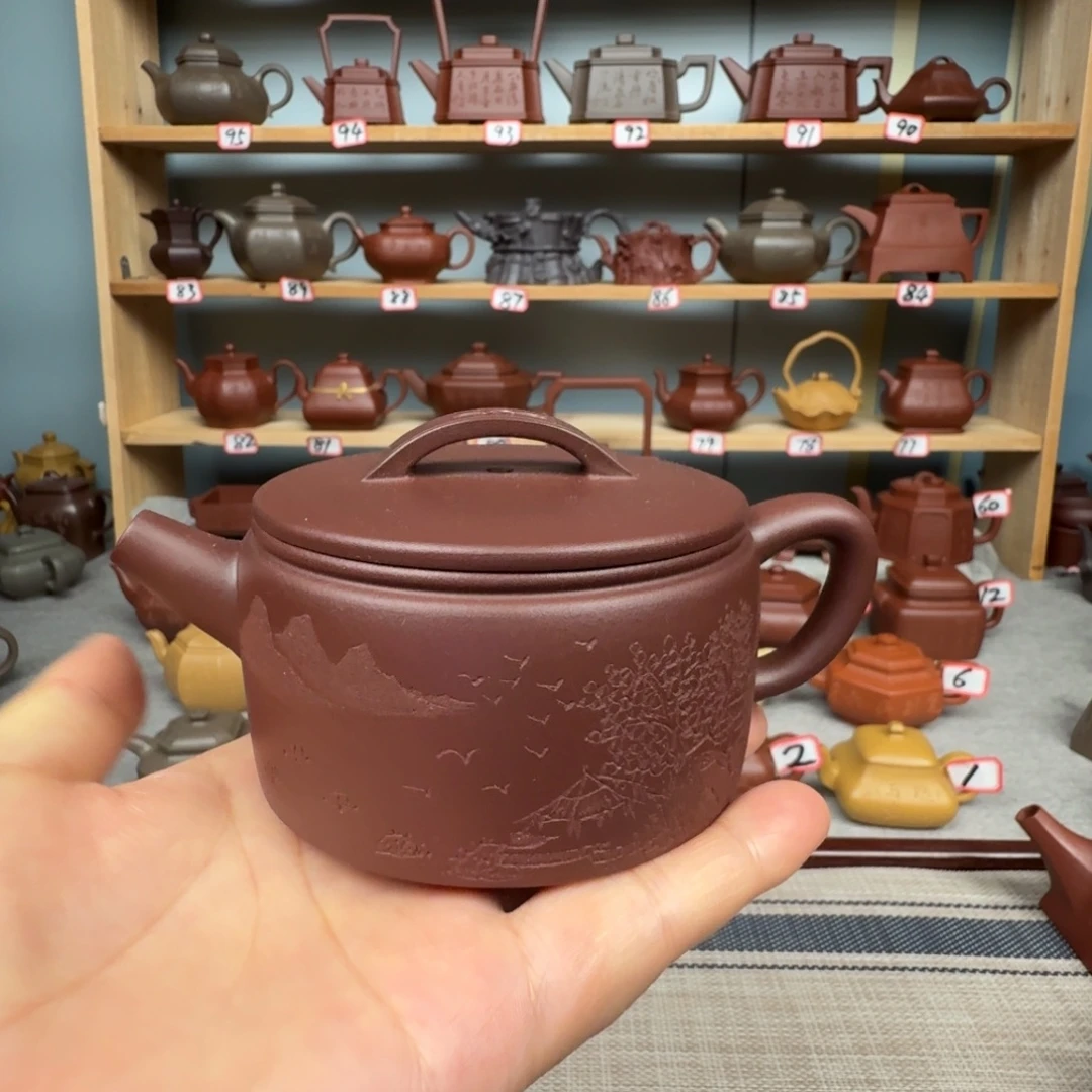 底槽青茶壶半手工制作