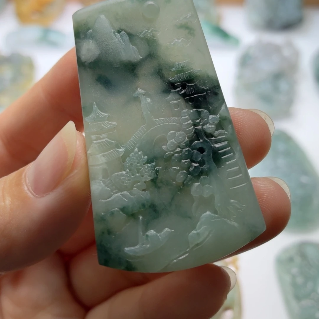 定制翡翠未镶嵌毛货