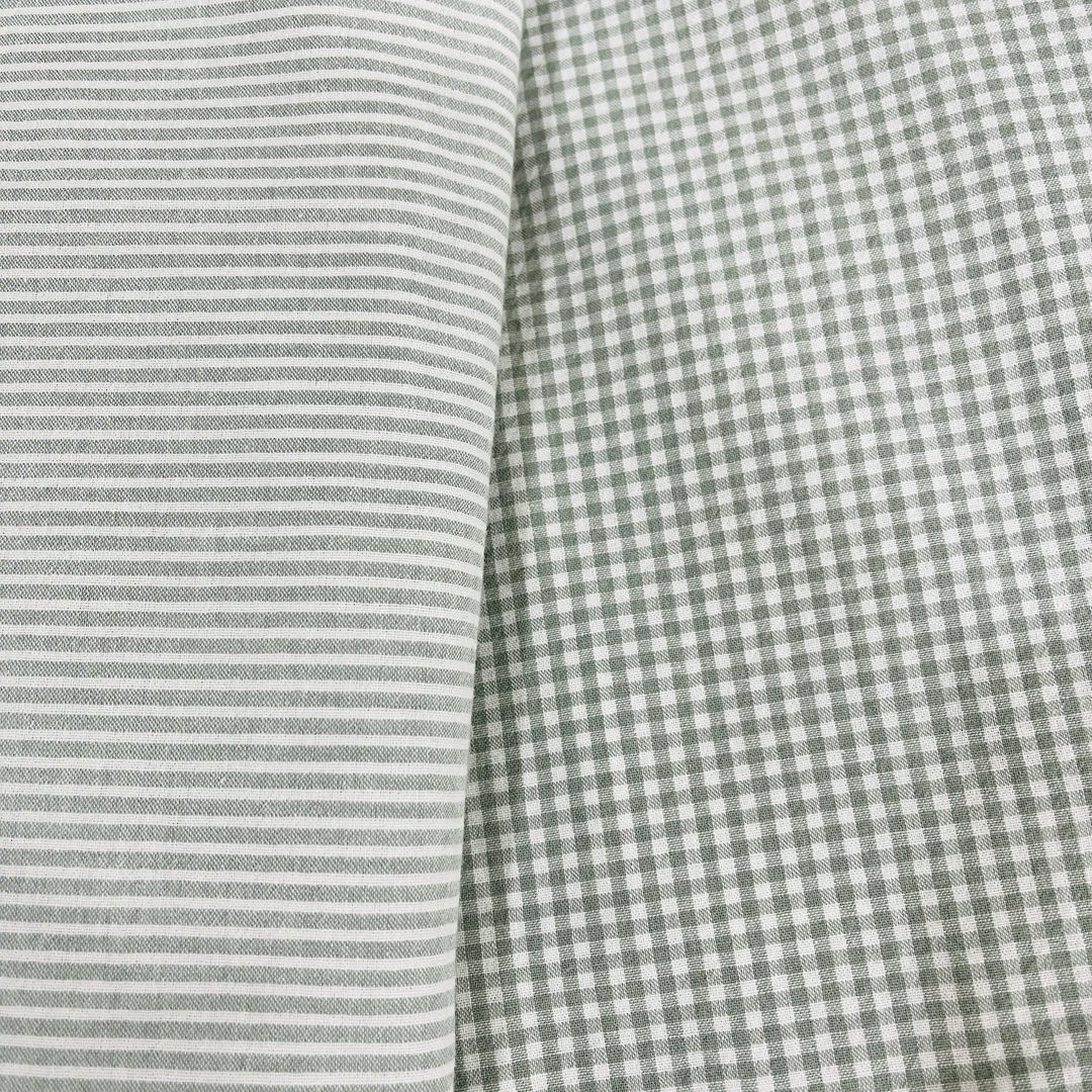 全棉色织水洗棉布料