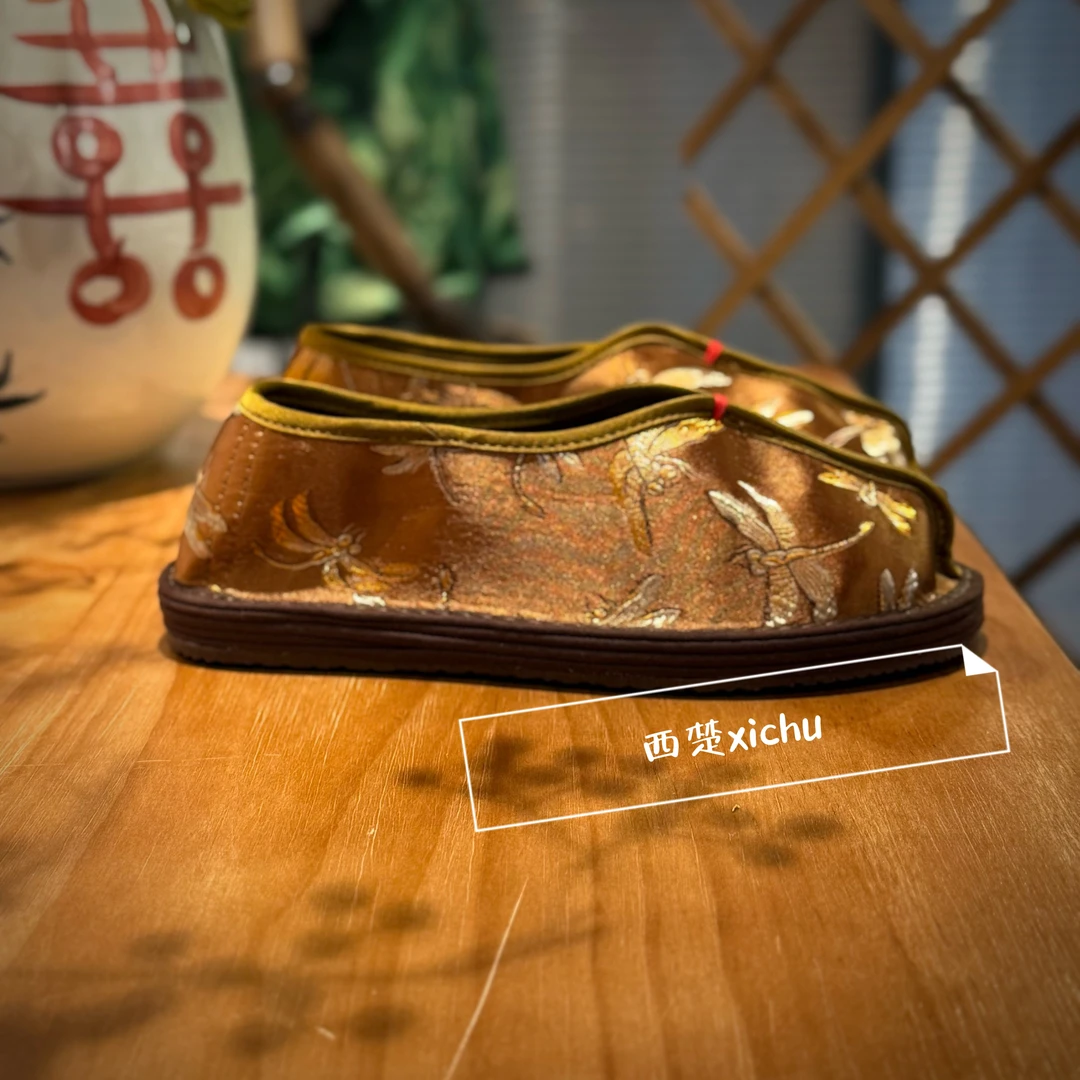 西楚【金簇小蜻蜓】中国风国潮透气舒适养脚千层底布鞋民族风女鞋
