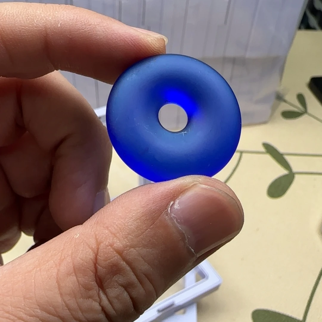 白玉菩提手串蓝色0229