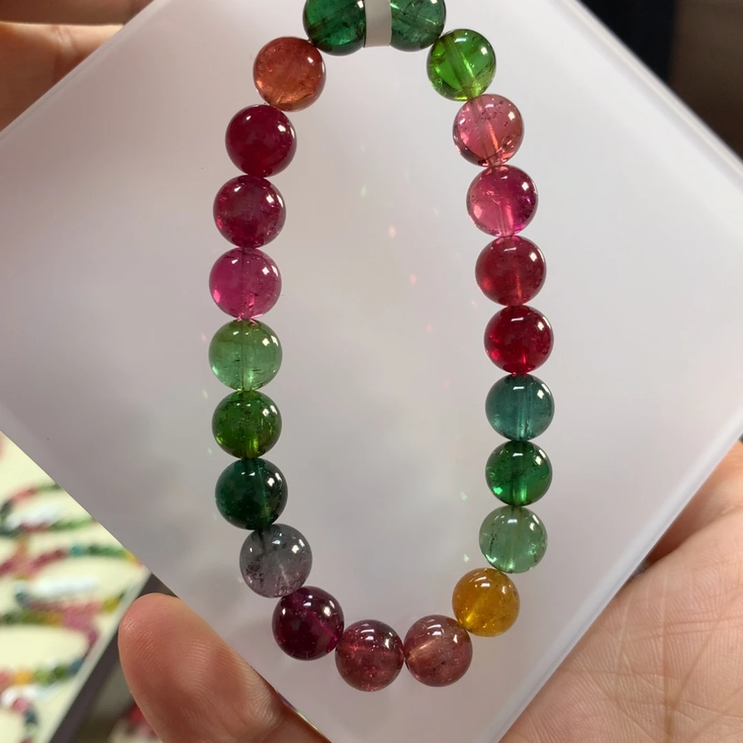 未镶嵌碧玺手链8.7左右