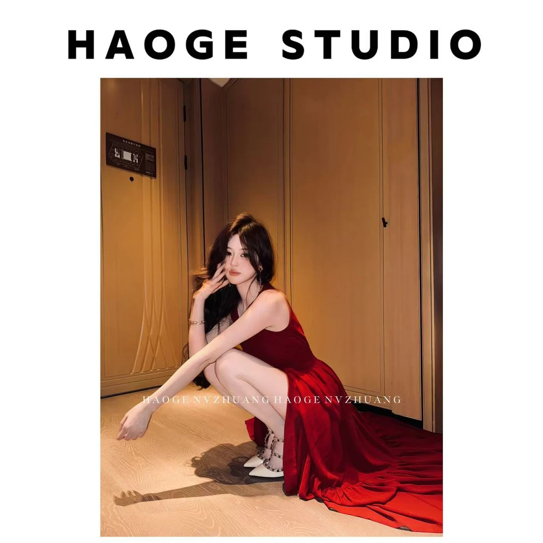 浩哥严选●清冷女神HGX5LYQ1995A连衣裙预小众夏季显瘦显白设计感