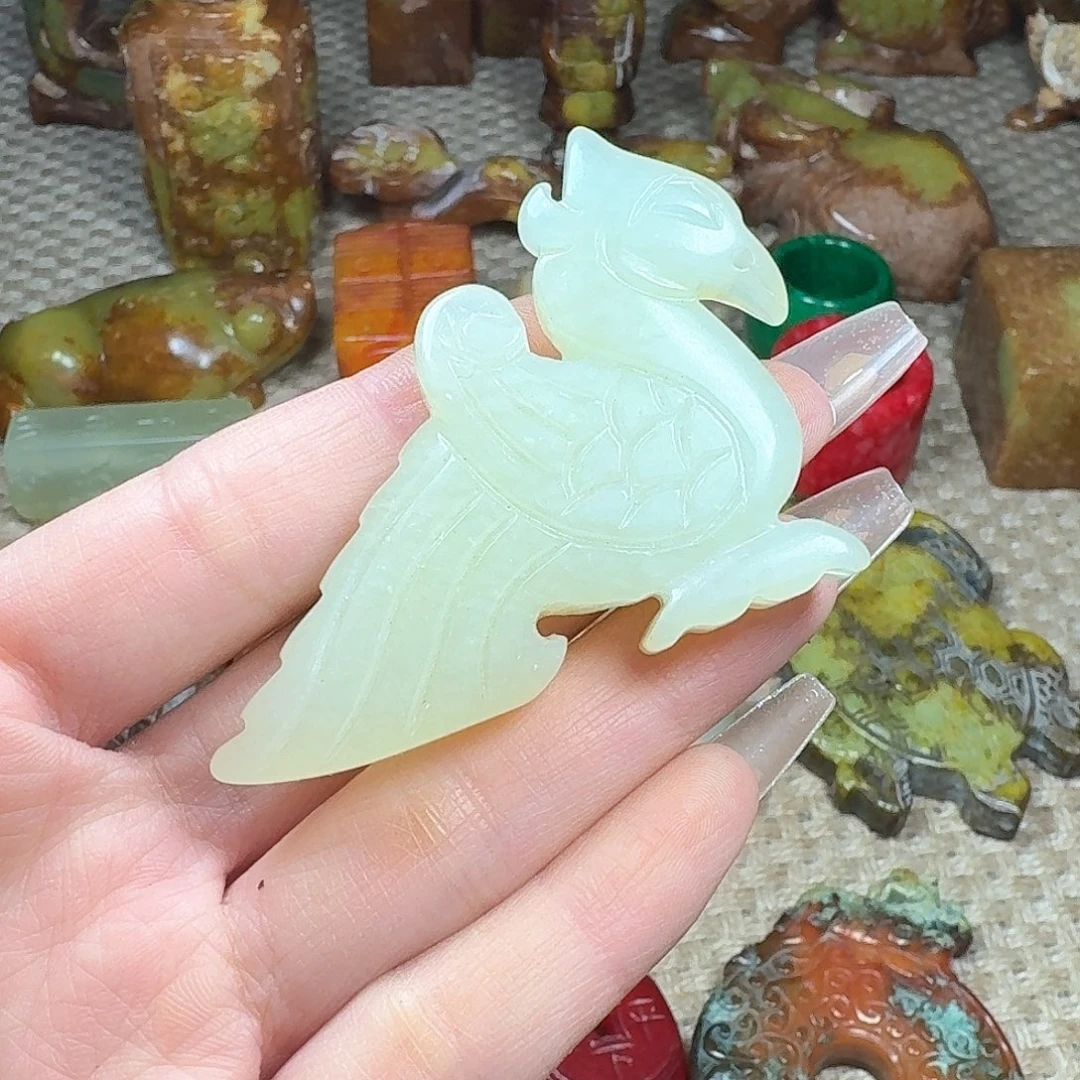 白玉菩提吊坠挂件