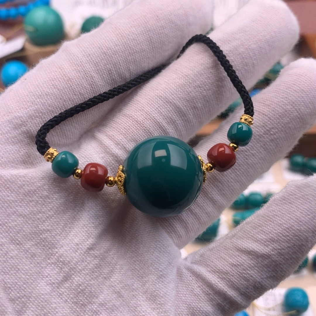 绿松石18K金镶嵌珠宝奇石