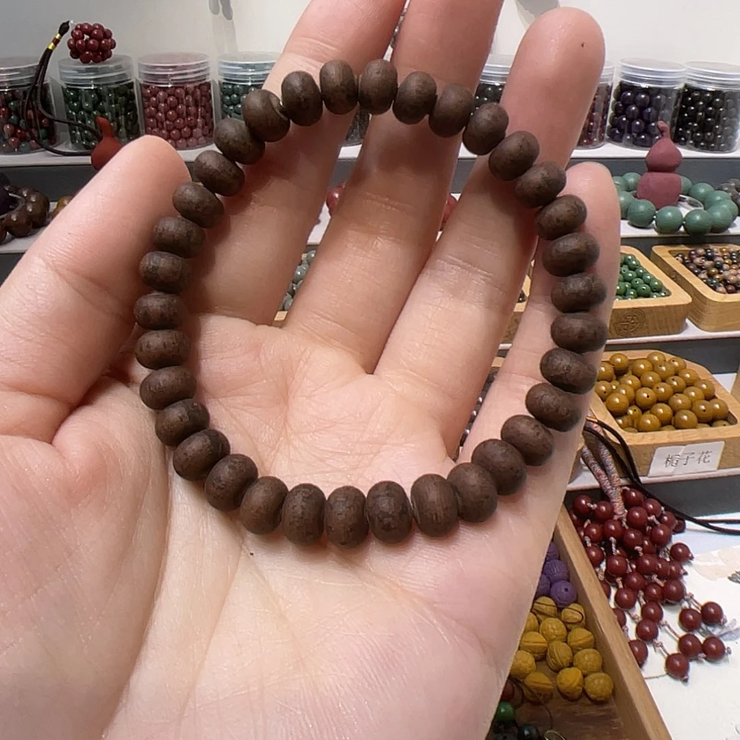 泥塑合香珠昆仑雪0.8算盘珠单圈