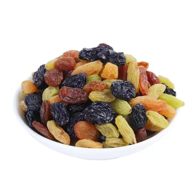新疆吐鲁番多彩葡萄干干净饱满皮薄肉厚自然晒干健康零食