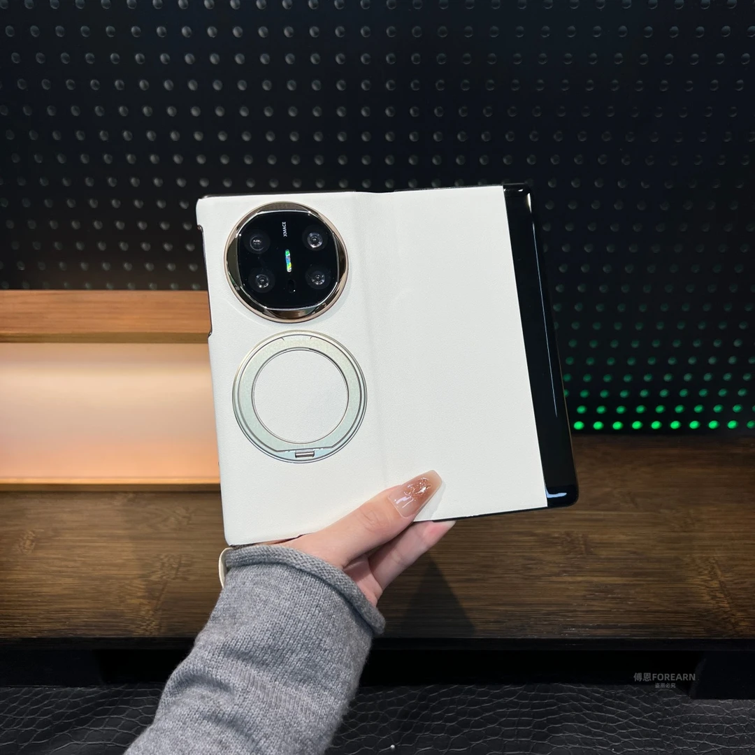 适用于华为matex6手机壳x6折叠屏侧中轴翻盖保护套支架全包防摔款