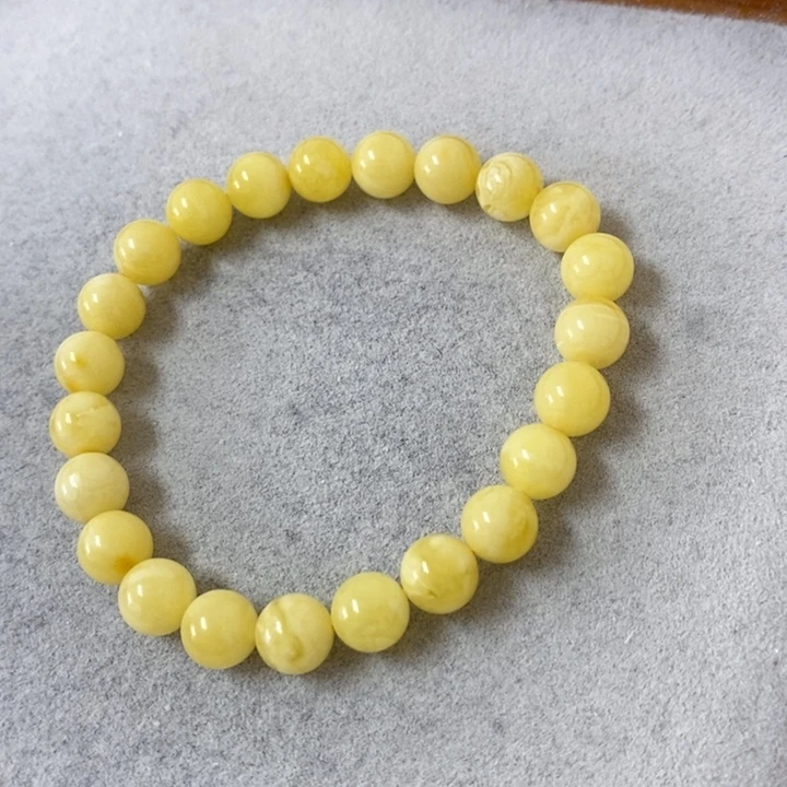 未镶嵌蜜蜡裸石串