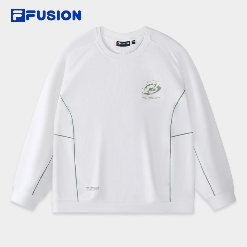 FUSION斐乐男子套头卫衣2025春休闲基础针织上衣欧若风T11M511203