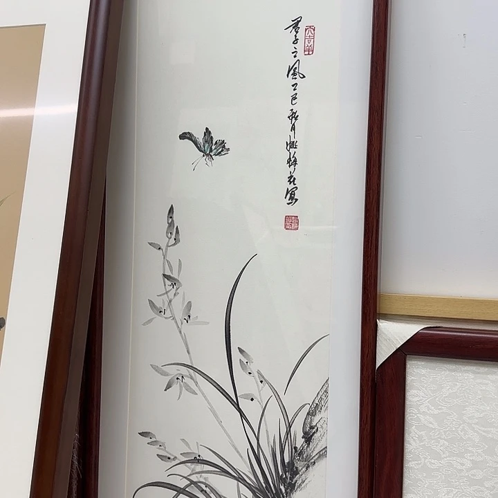 殷***姐国画国画立体兰花作品