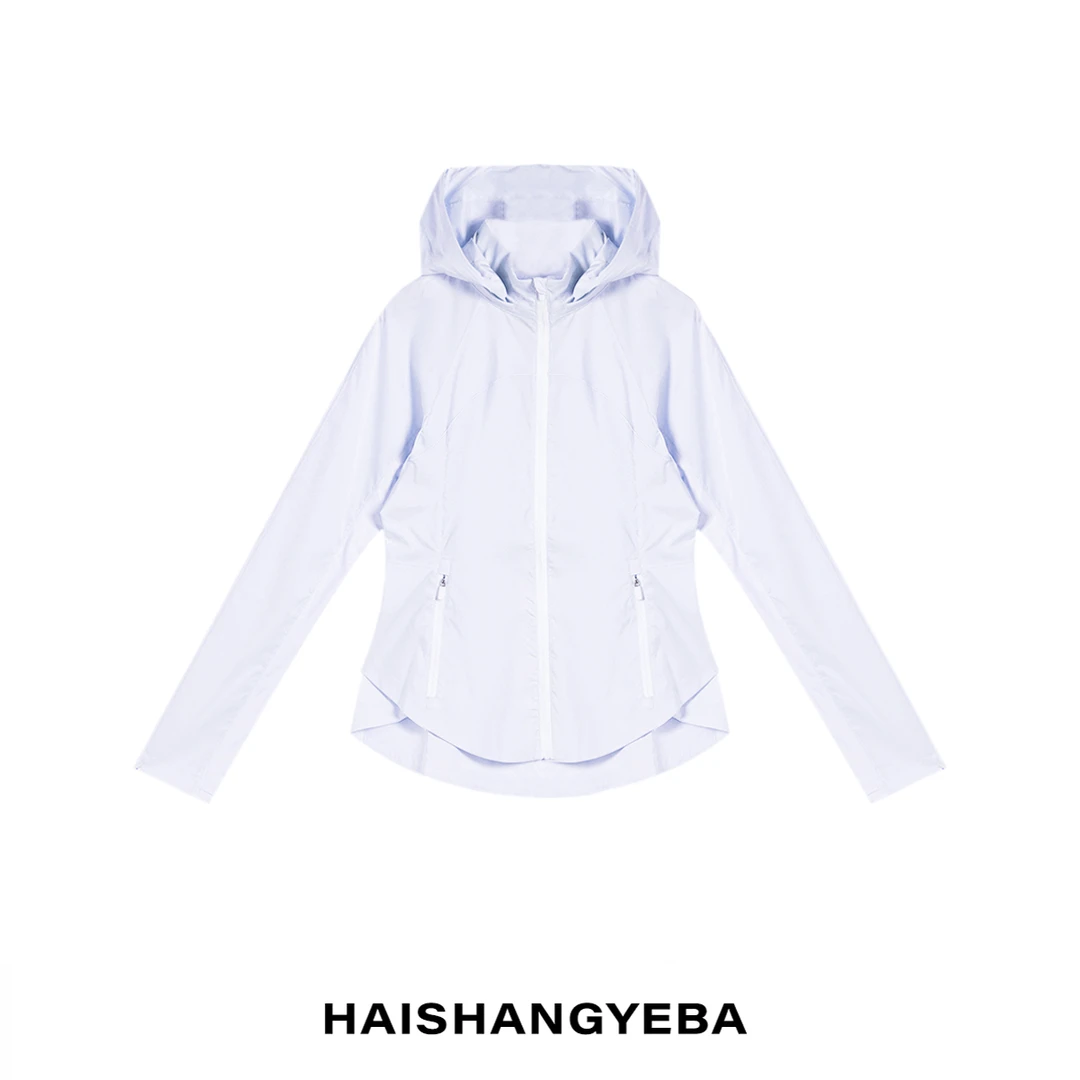 【海上叶爸】新款2025夏季百搭氨纶修身连帽舒适弹力瑜伽服