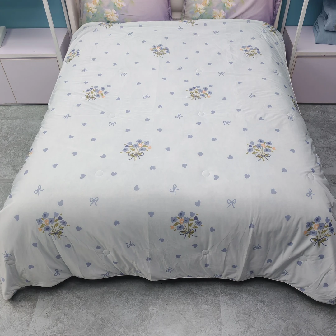 文馨缘86433凉感印花夏被2.0*2.3大床双人空调被