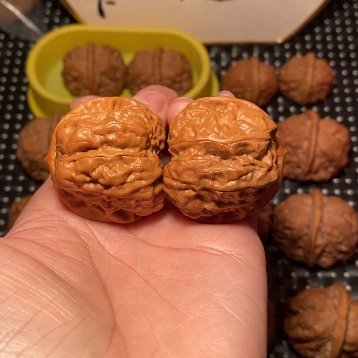 把件文玩核桃开背肌肉蛙