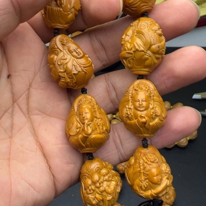 橄榄核手串/手链掐***蛋五子观音福利