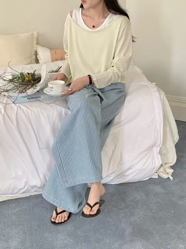 3189百搭长袖背心两件套