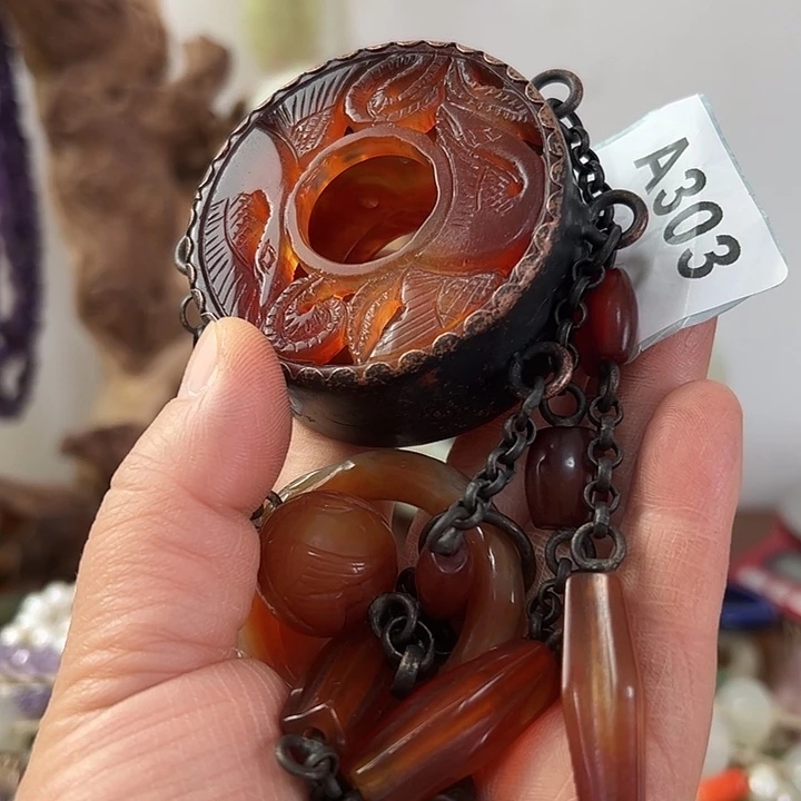 归***！玛瑙/玉髓未镶嵌颈饰