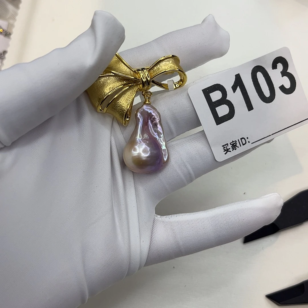 淡水珍珠耳饰合金