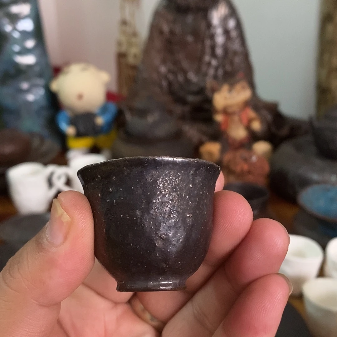 手工制作柴烧茶具