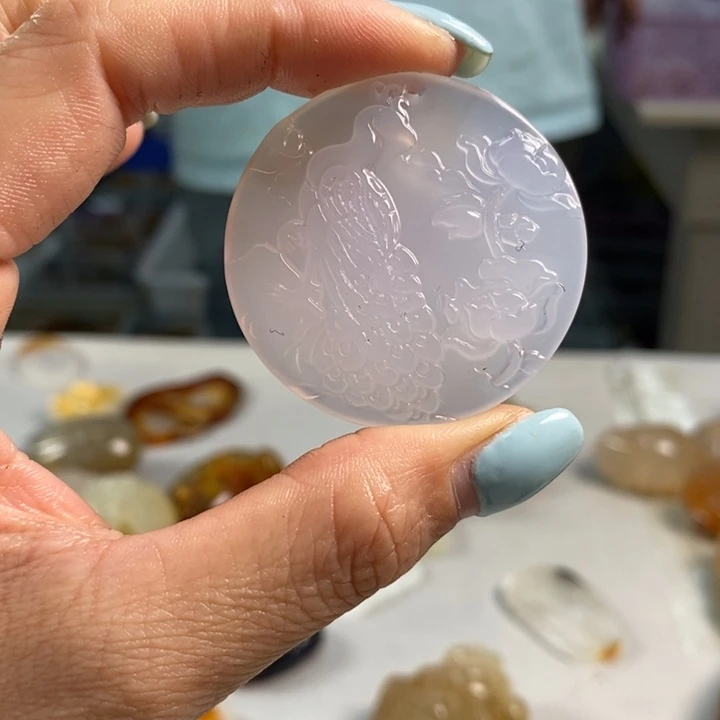 玛瑙/玉髓未镶嵌吊坠(不含链)