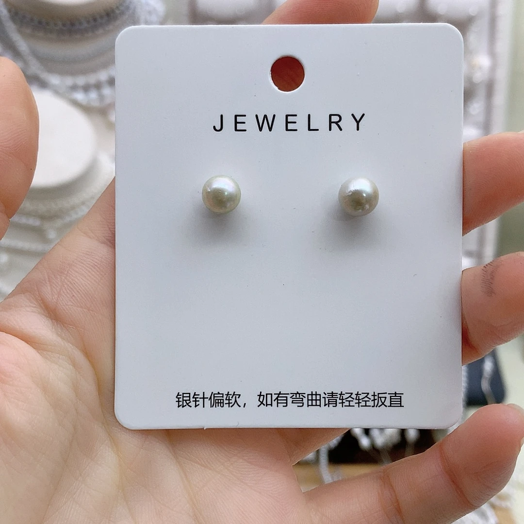 耳饰淡水珍珠银S925镶嵌