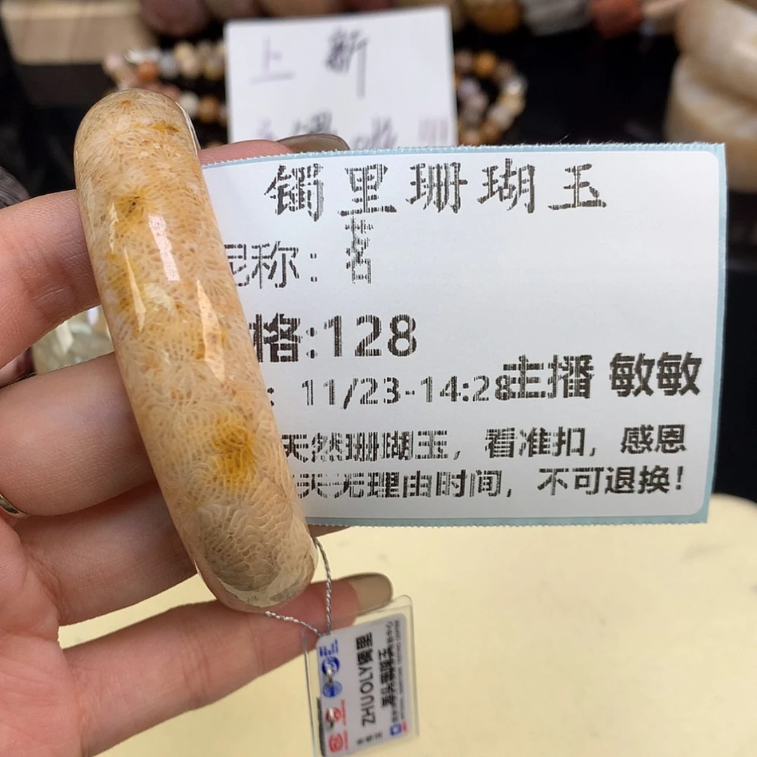 【闪购商品】颈饰未镶嵌硅化珊瑚（珊瑚玉）茗