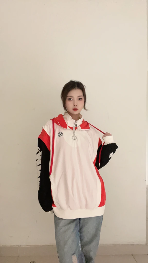 ooxoo70561秋冬季运动男子防风连帽针织休闲卫衣