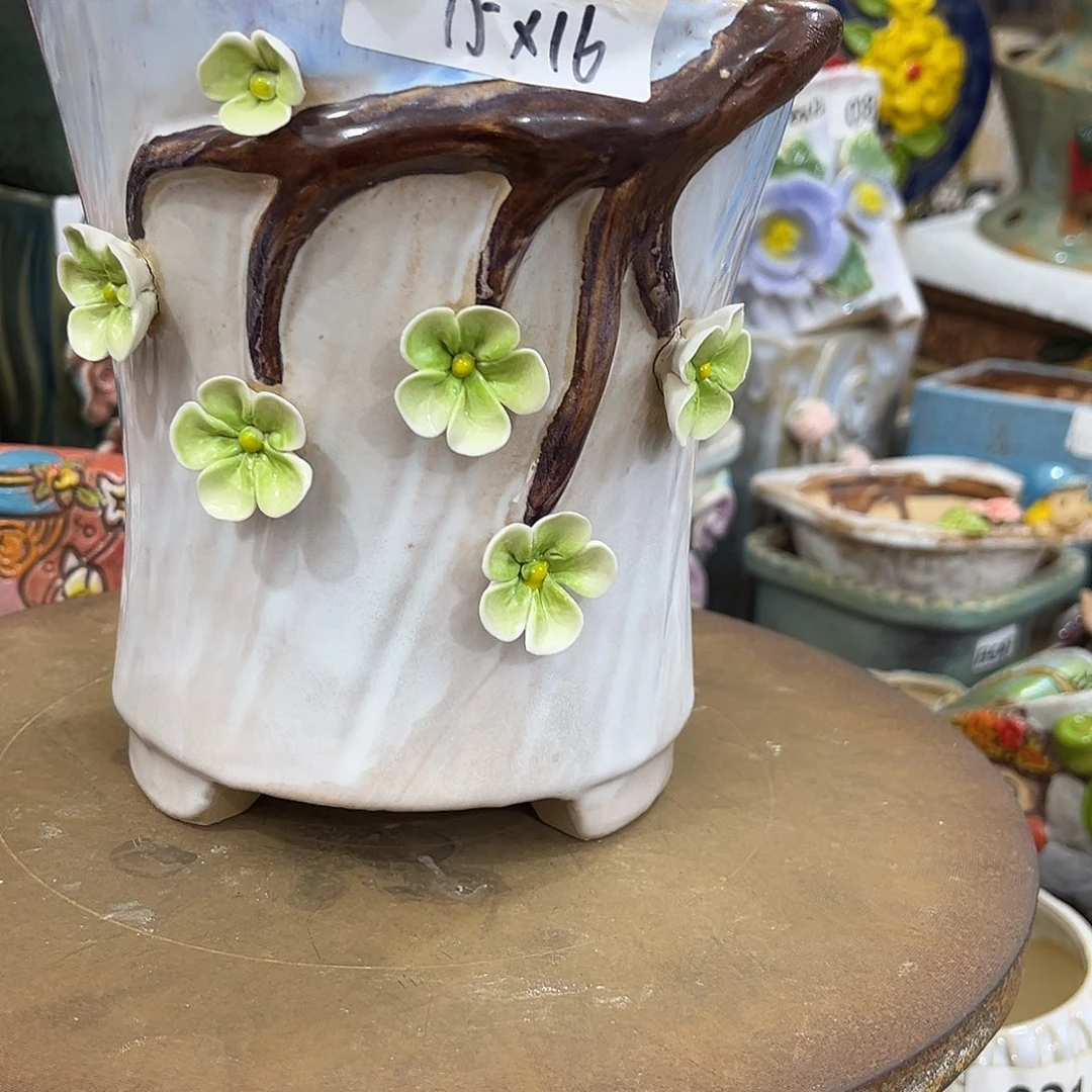 粗陶多肉花盆花盆孤品