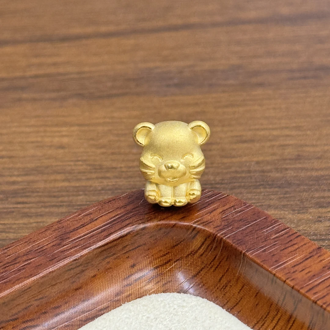 水贝黄金足金999老虎通孔DP2218