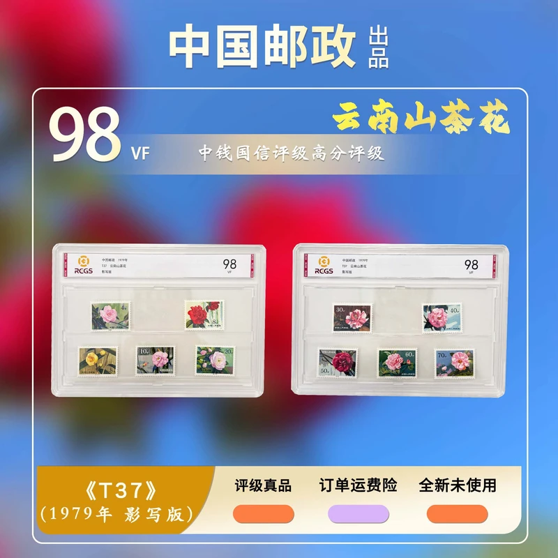 1979年T37云南山茶花套票【中钱国信】上美品98