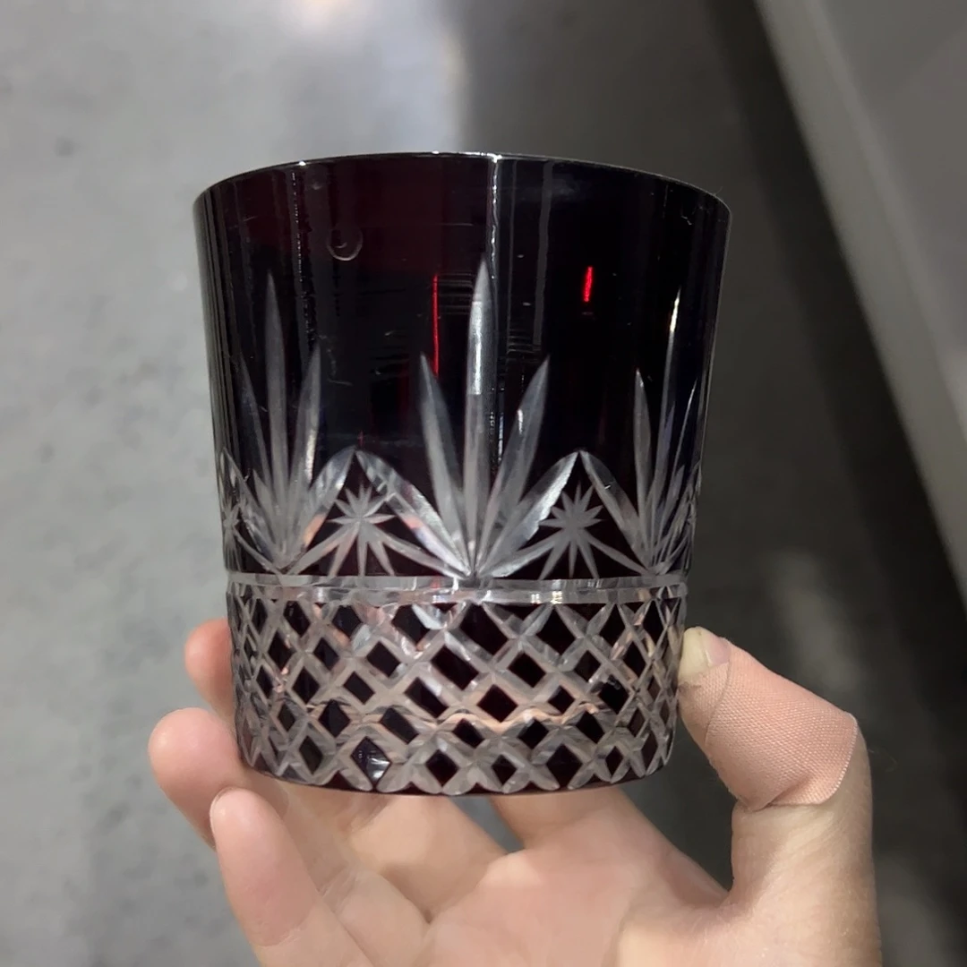 平底款水晶玻璃微瑕一个