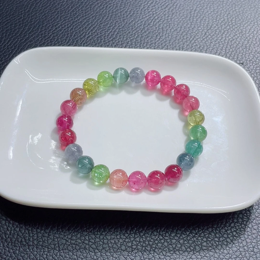 未镶嵌手链碧玺8.5mm左右