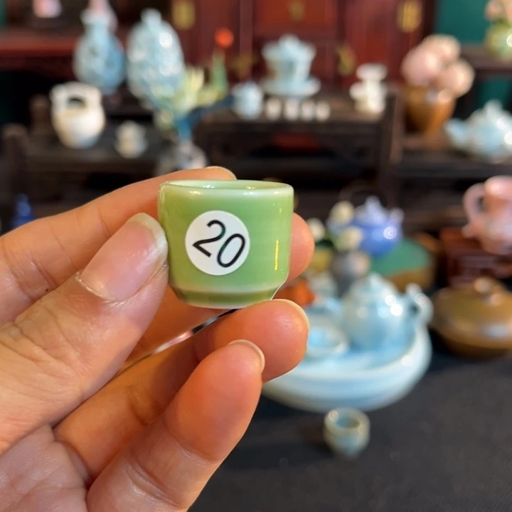 摆件微陶老王迷你花瓶