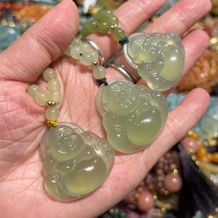 岫玉未镶嵌岫玉吊坠