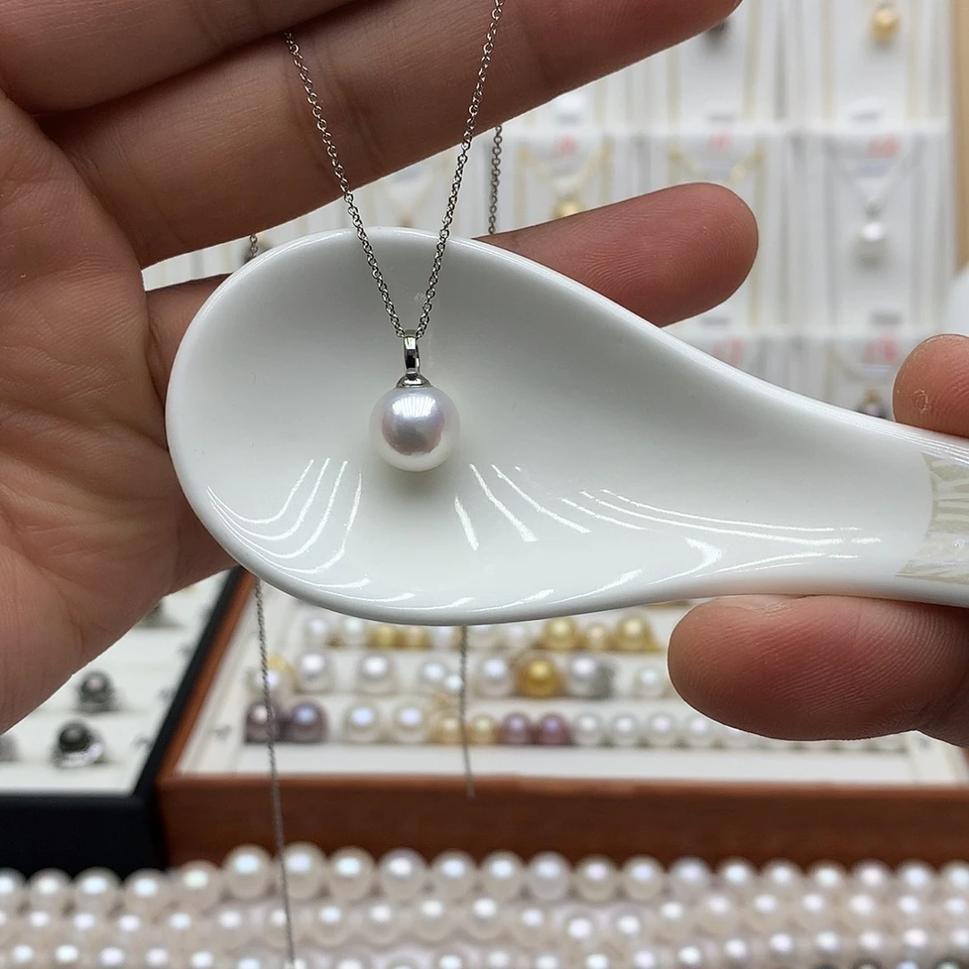 吊坠(赠链)淡水珍珠银S925镶嵌