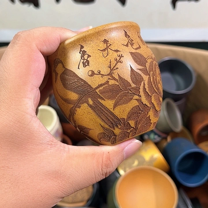 茶杯紫砂全手工紫砂主人杯