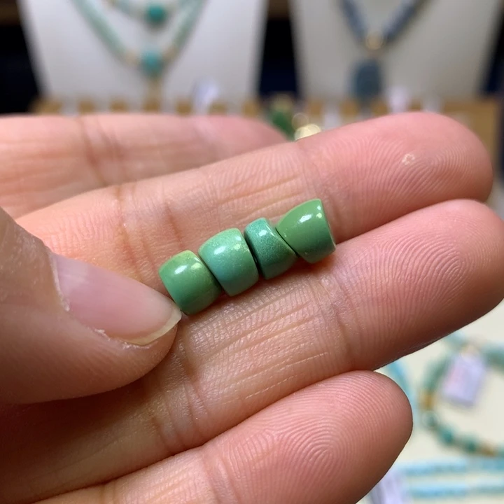 绿松石未镶嵌大肠6.7mm