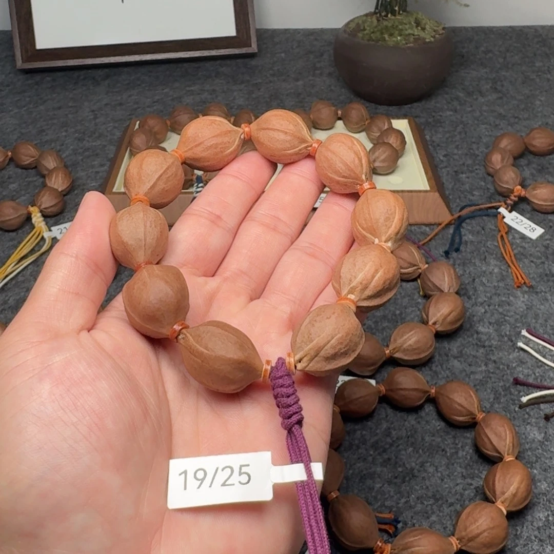 河***生橄榄核手串/手链19/26鲨鱼背