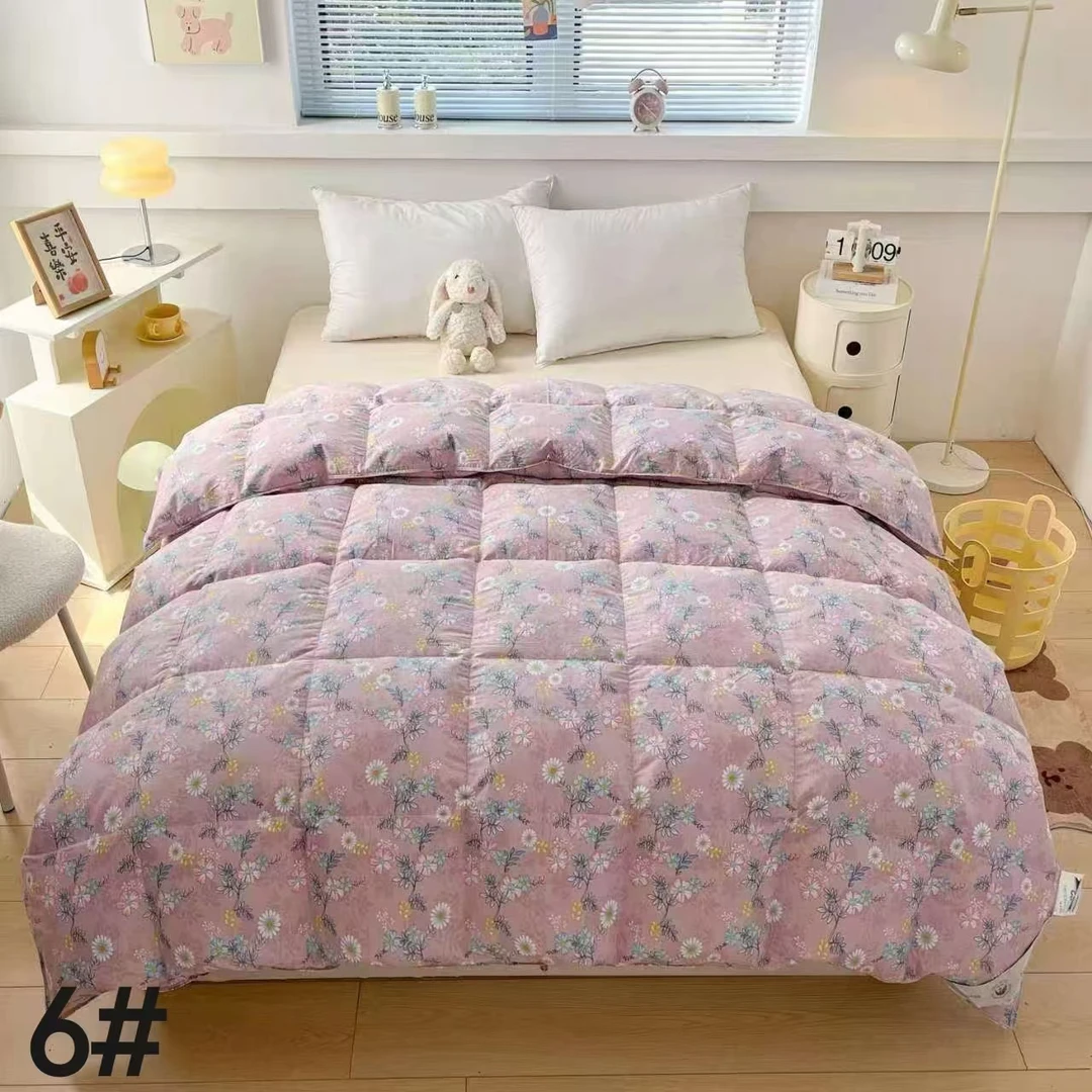 印花双层羽绒被壳