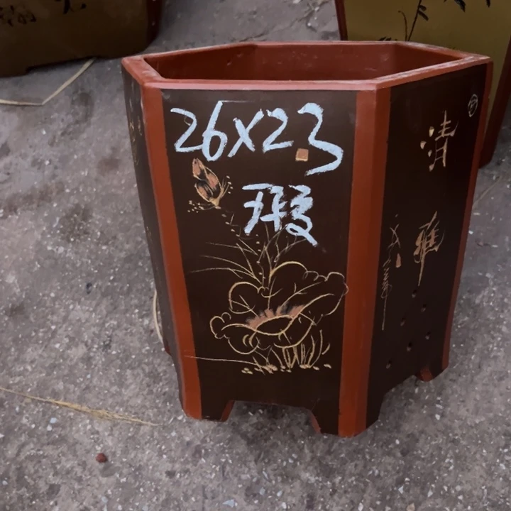 紫砂花盆紫砂花盆