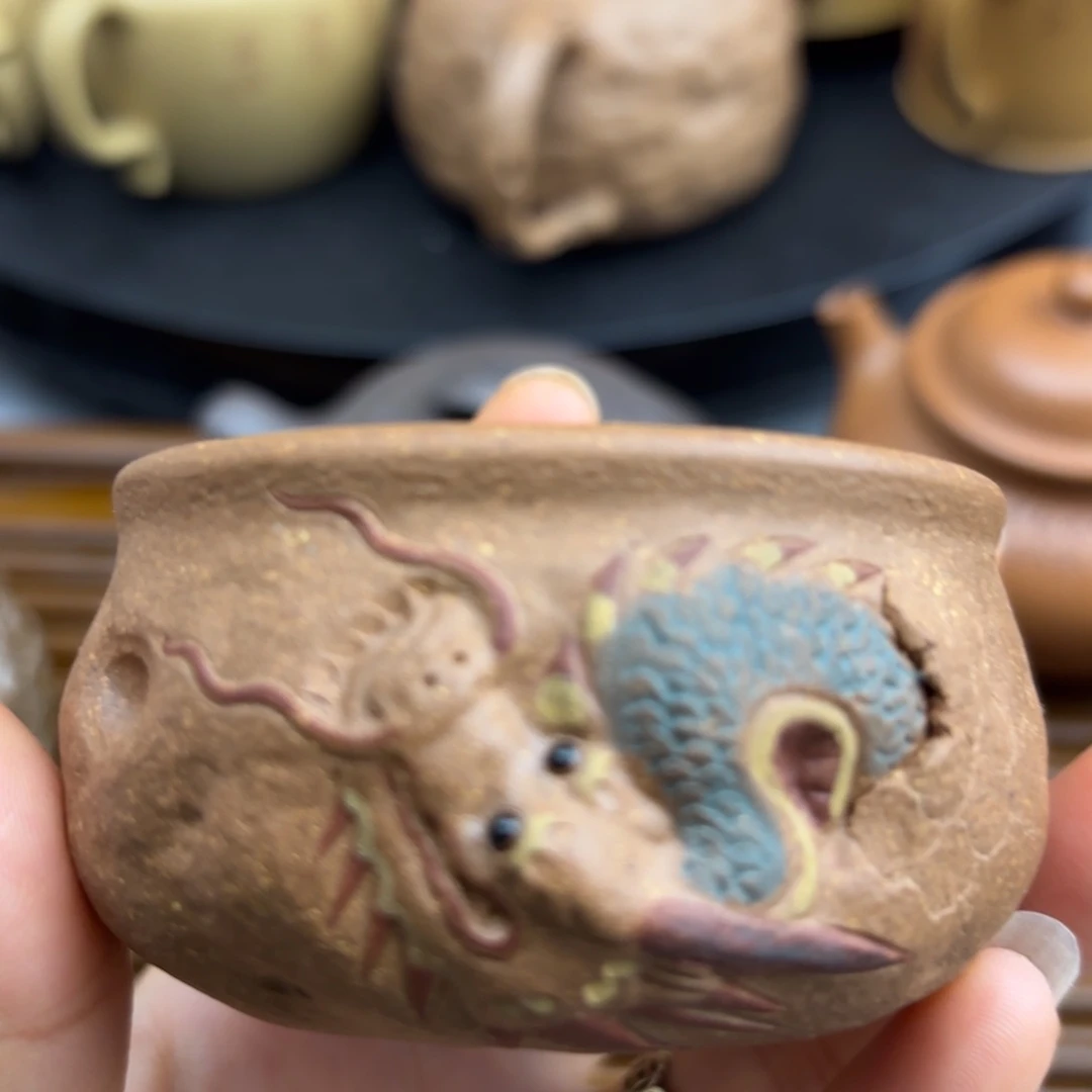 茶壶紫砂青龙主人杯
