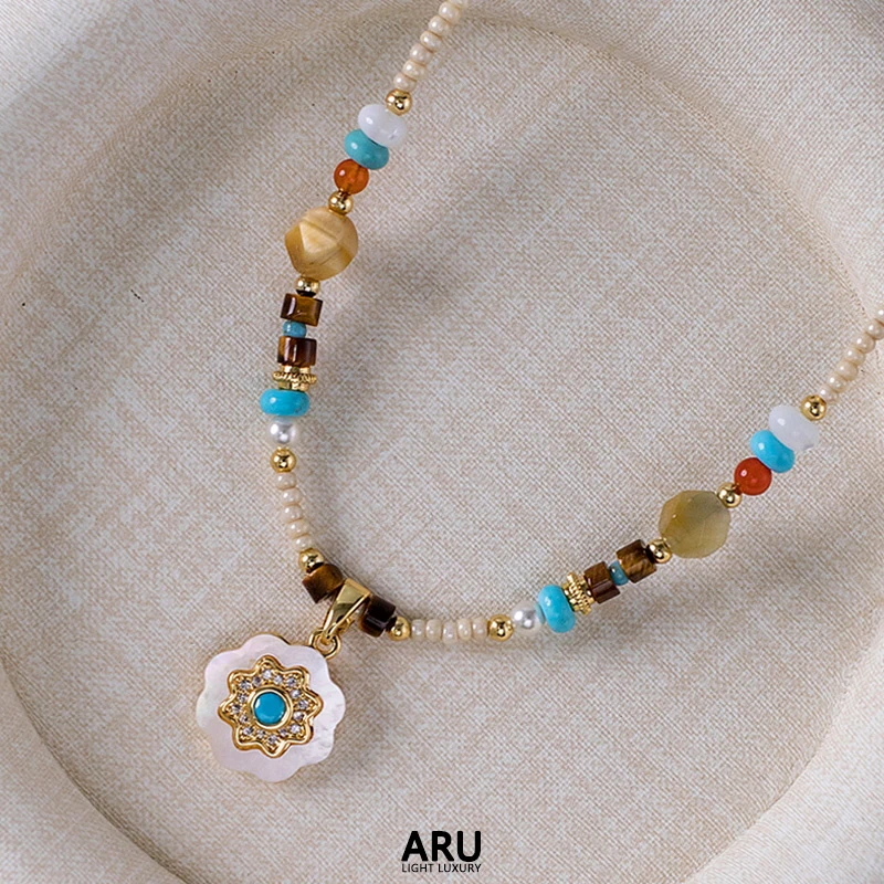 钛钢项链 盈夏气质时尚小众设计师个性创意项链手工清新百搭颈链