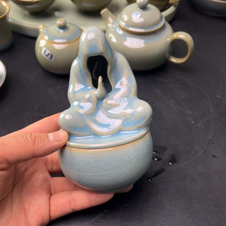 摆件无相佛微瑕天蓝