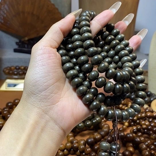 老山檀香阴沉9-12/108颗算盘珠