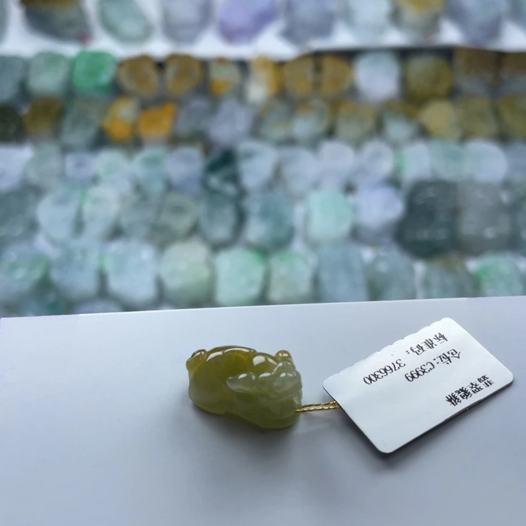 翡翠未镶嵌颈饰貔貅