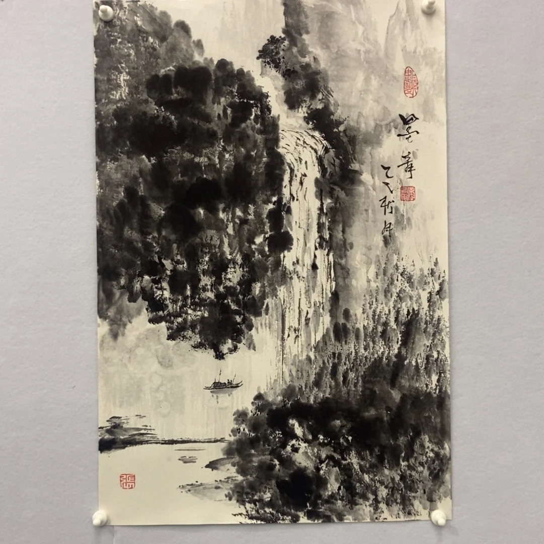 阅***财国画墨鱼精品墨鱼精品