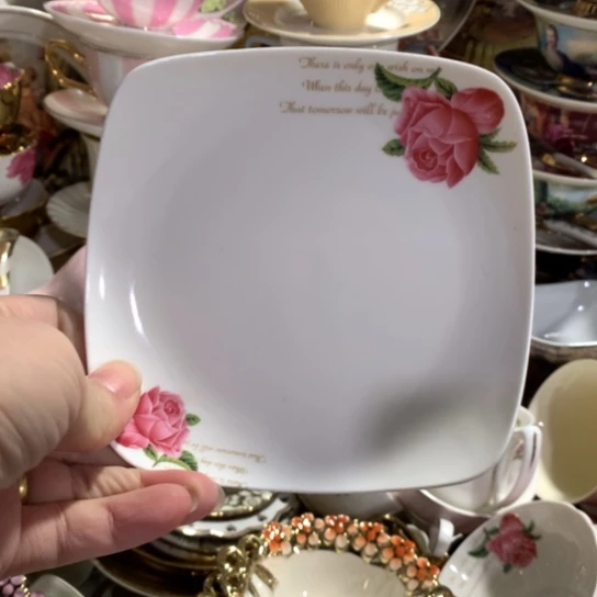 瓷片微瑕陶瓷处理介意请慎拍12厘米