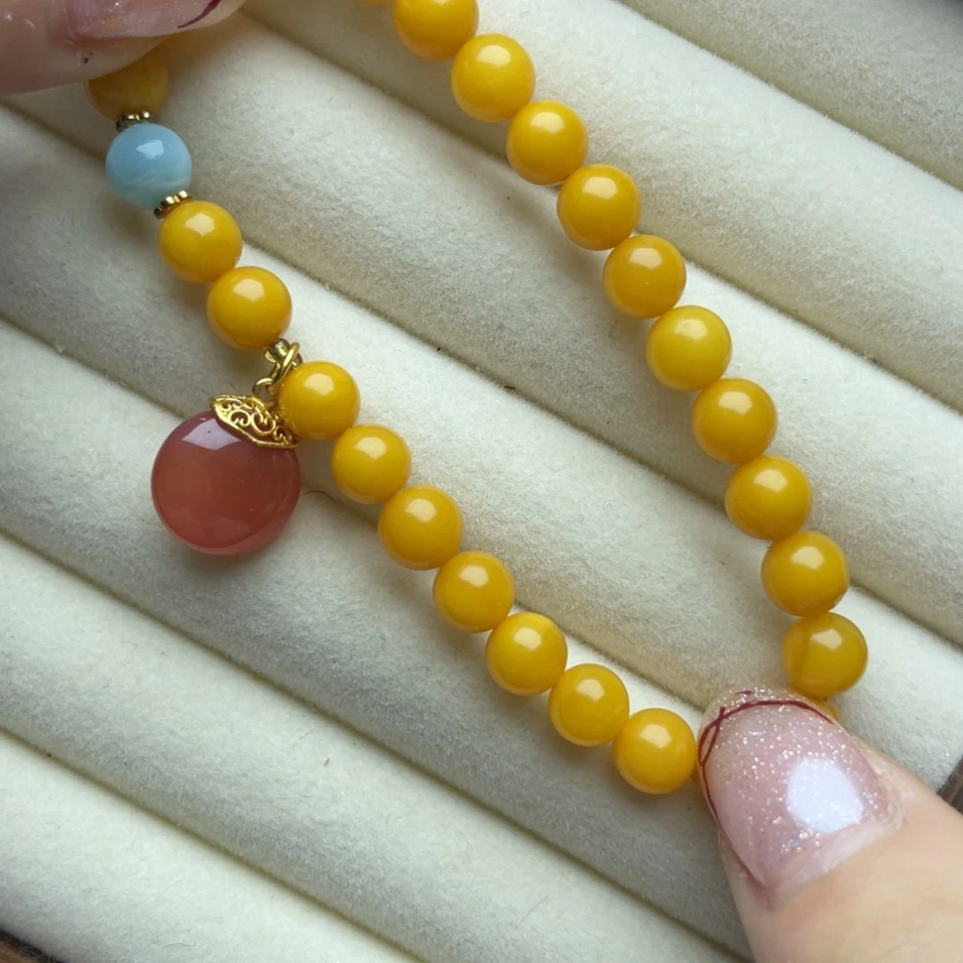 裸石琥珀未镶嵌卡6.8