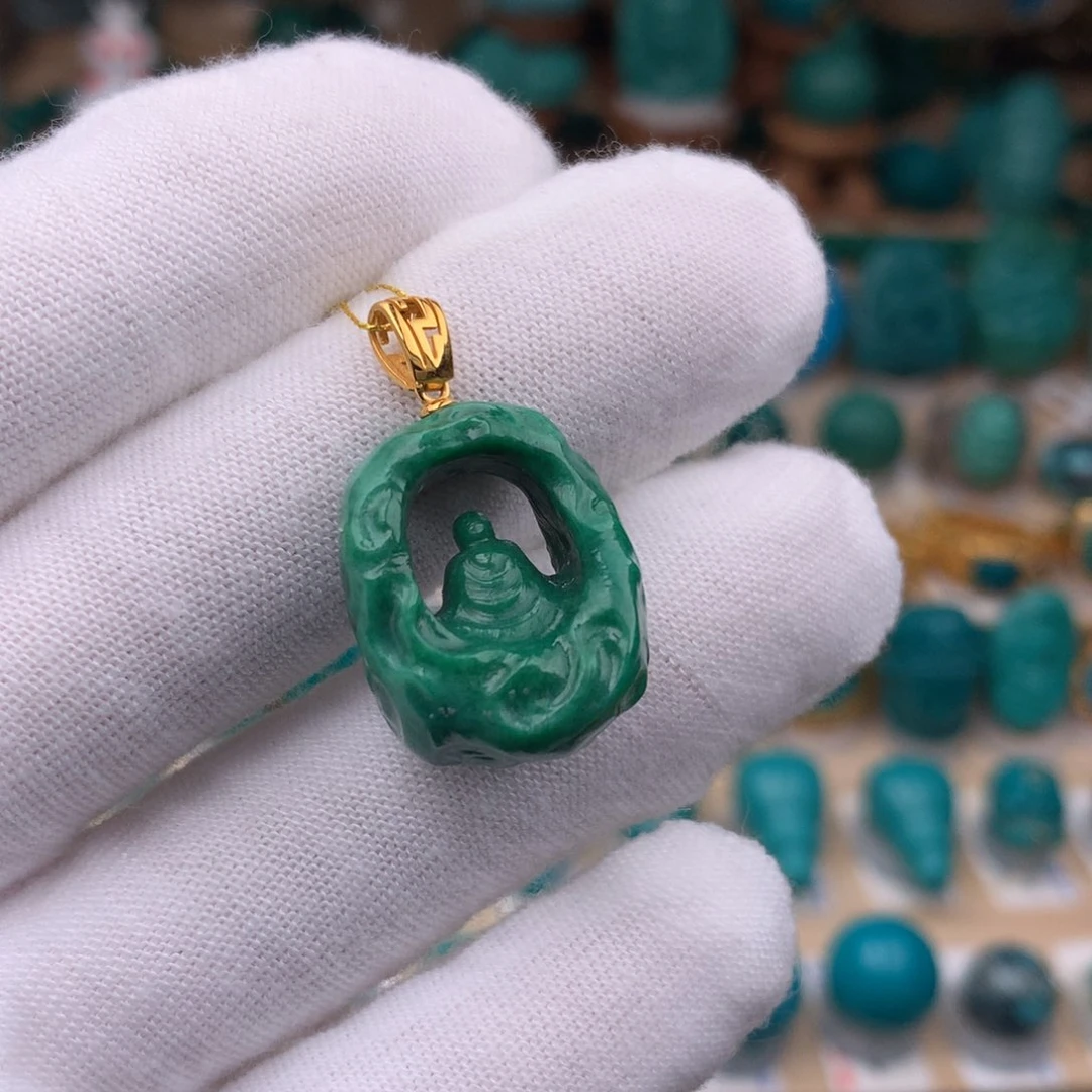 未镶嵌绿松石珠宝奇石