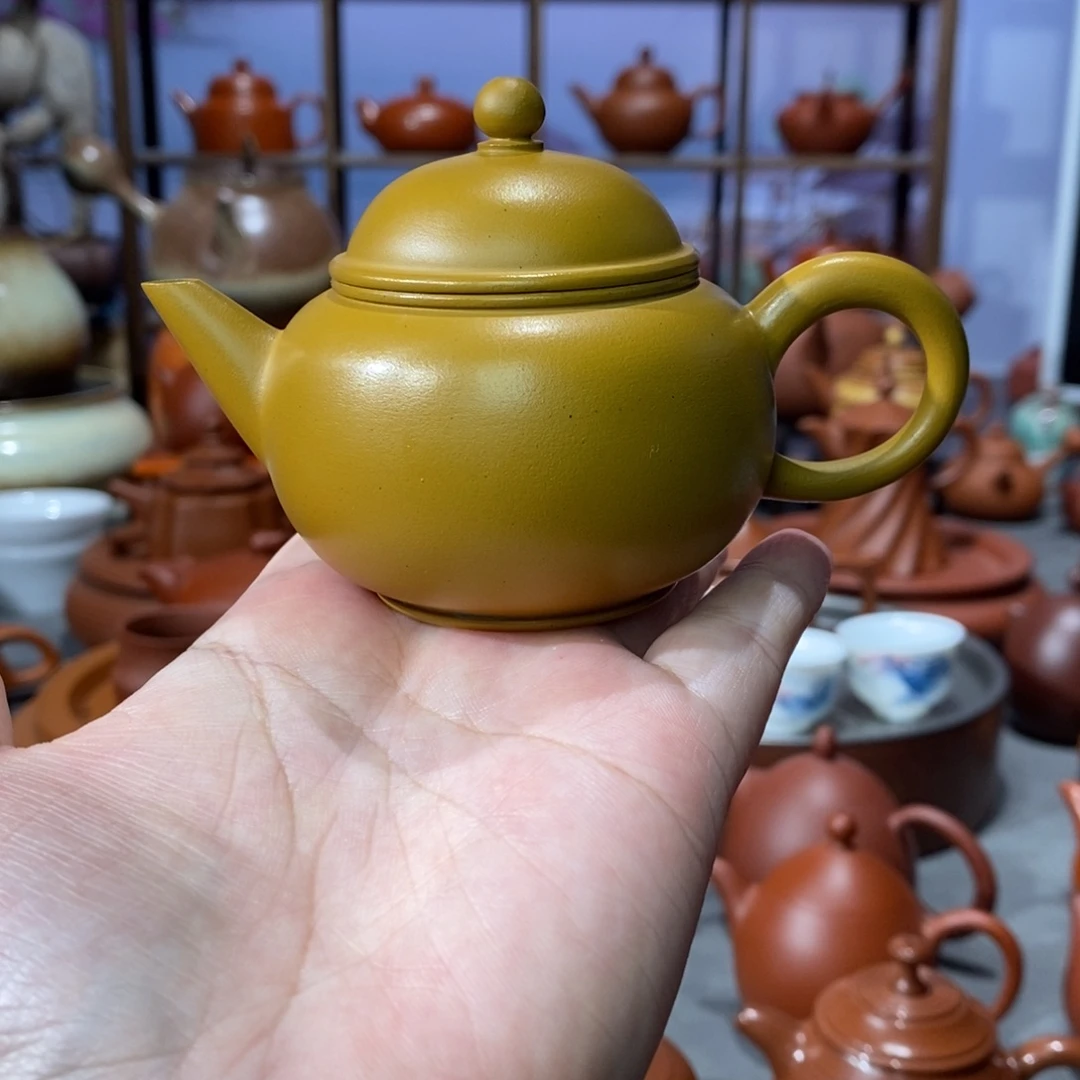 茶壶紫砂吴炫杰段泥水平壶98cc